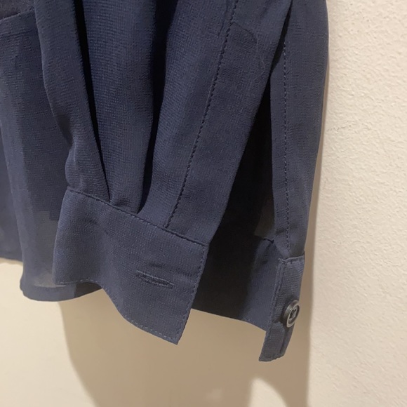 Michael Kors Navy Blouse - Picture 3 of 4